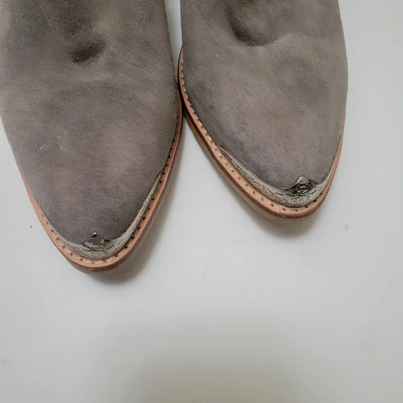 Silver Tip Western Cutout Cowboy Bootie‎ Like New Coastal Cowgirl Boho Festival - Picture 4 of 11